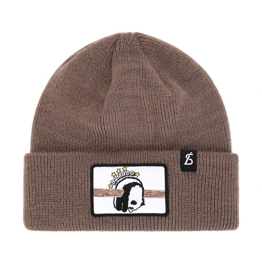 3026 Black Sands Animal Wappen Beanie Panda